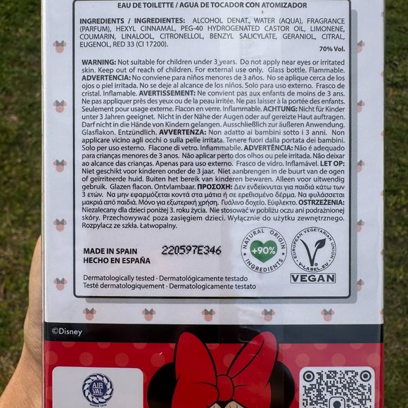 Minnie Mouse, Disney, Fragrance, for Kids, Eau de Toilette, EDT, 3.4oz, 100ml - Picture 4 of 7